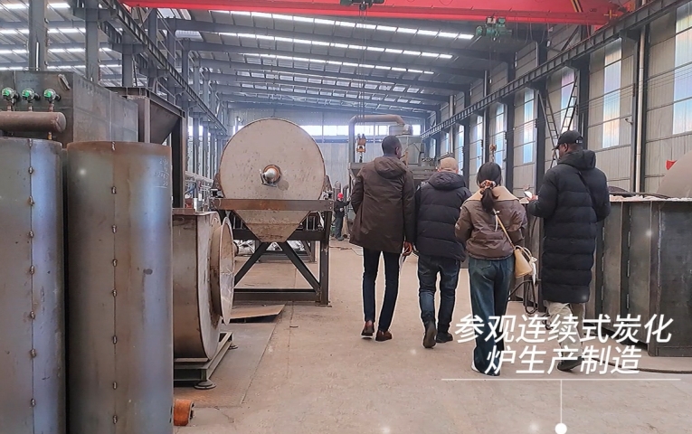 不遠萬裏來考察,非洲客戶到鞏義91视频黄色下载大全機械之行